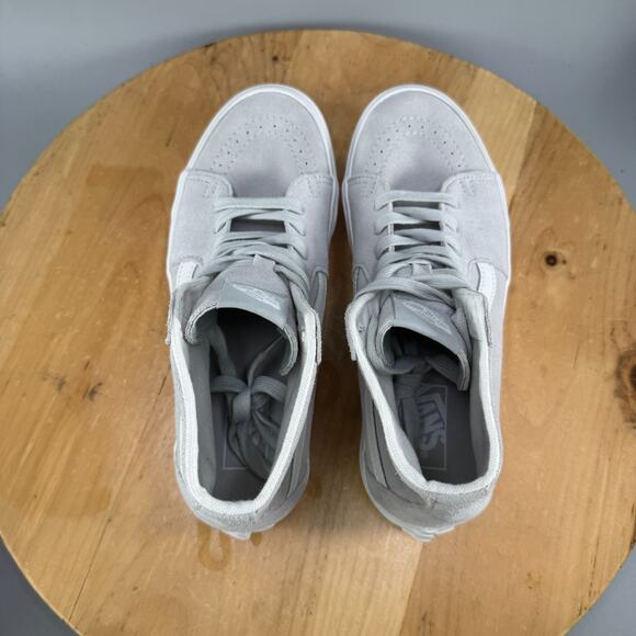 Vans Sk8-Hi Tapered Stackform Womens Size 9.5 Shoes Gray Soft Suede Sneakers NEW - Picture 5 of 9